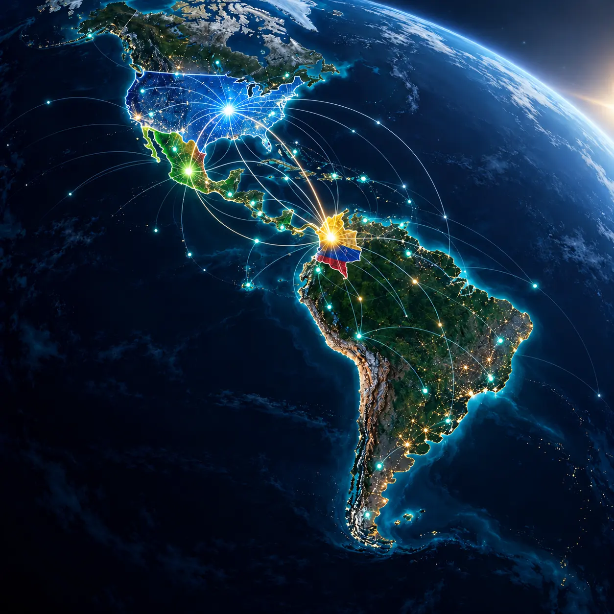 Estados Unidos, México y Colombia conectados con oportunidades futuras en las Américas