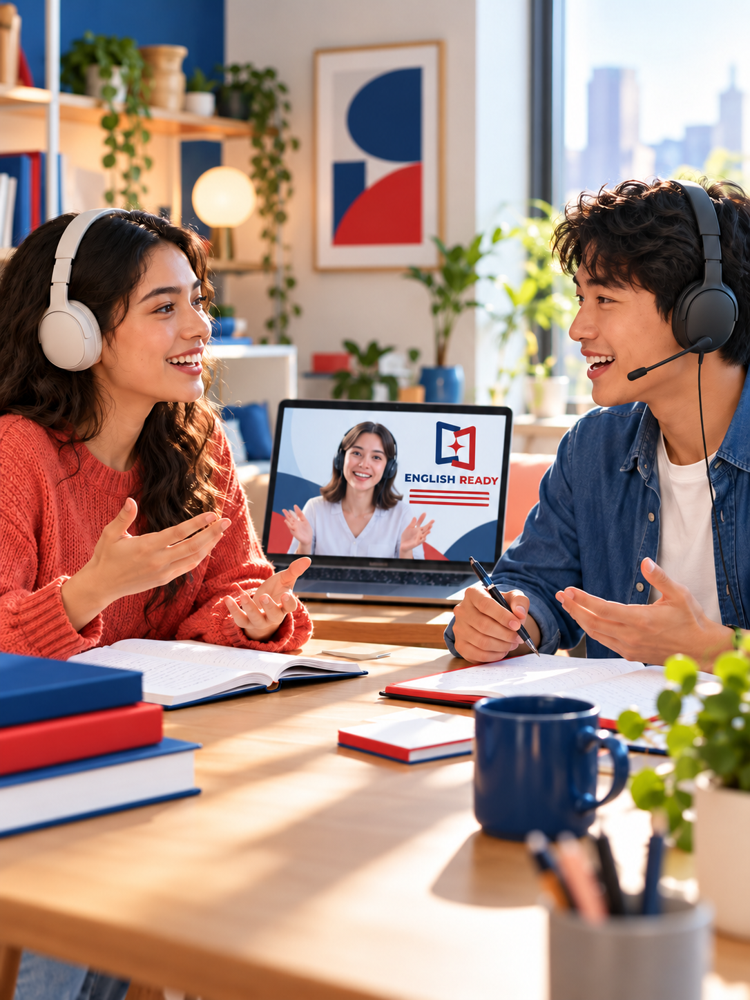 Estudiante participando en English Ready